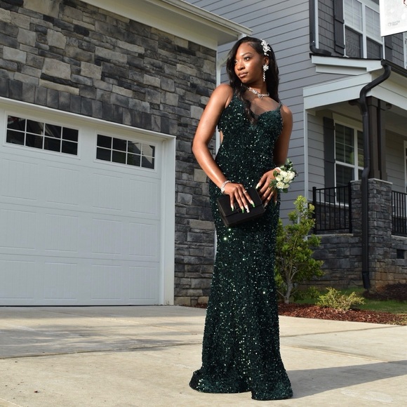 Elegant Green mermaid Gown